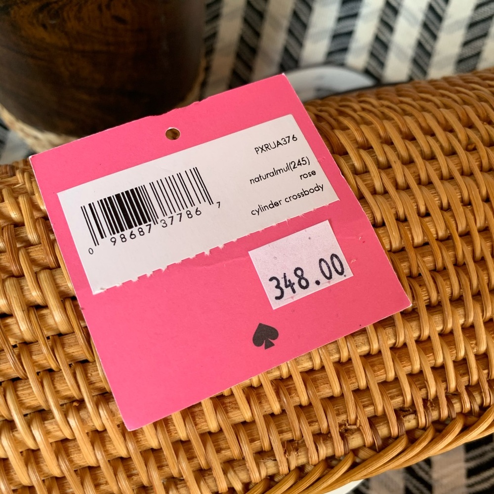 Kate spade bag cylinder crossbody natural wicker - Picture 7 of 8